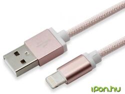 SBOX USB Lightning Töltő/adatkábel Rózsaszín 1.5m IPH7-RG (IPH7-RG)