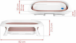  Baba fürdőkád rk-281 fehér és rózsaszín (728100)