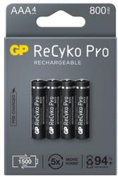GP Batteries akku ReCyko Pro micro ceruza (AAA) 800mAh 4db/Cs GP85AAAHC-RCKP-PGB4 (GP85AAAHC-RCKP-PGB4)