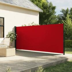 vidaXL piros behúzható oldalsó napellenző 160 x 500 cm (4004432)