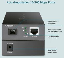  TP-LINK TL-FC111A-20 10/100 Mbps WDM Media Converter médiakonverter