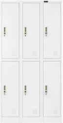  Zárható fém szekrény 6 ajtós szociális szekrény (1014293)