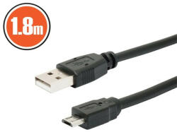 PRC USB 2.0 A - B micro 1, 8m kábel - granddigital