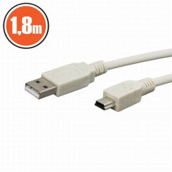 PRC USB 2.0 A - mini USB 2.0 B 1.8m kábel - granddigital