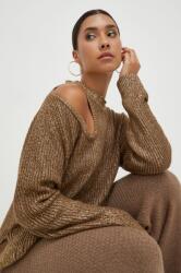 PINKO pulover din amestec de lana femei, culoarea auriu 9BYX-SWD107_GLD