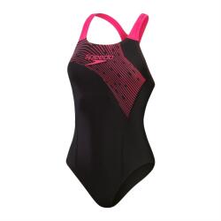 Speedo Бански костюм Speedo Medley Medalist swimsuit - Black/ Pink