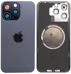 Apple iPhone 15 Pro Max - Sticlă pentru carcasa din spate cu piese mici (Blue Titanium), Blue Titanium