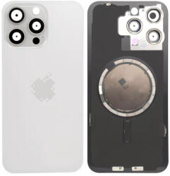 Apple iPhone 15 Pro Max - Sticlă pentru carcasa din spate cu piese mici (White Titanium)