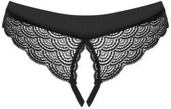 Obsessive - Chemeris Crotchless Panties - Black