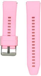Okosóra szilikon szíj - Xiaomi Watch S3 szíj - pink szilikon (22 mm) sima kialakítás - tokgalaxis