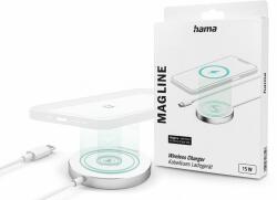 Hama Qi MagSafe vezeték nélküli töltő állomás - 15W - HAMA Magline Wireless Charger - fehér - akcioswebaruhaz
