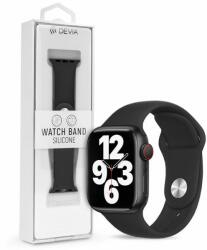 Apple Watch lyukacsos sport szíj - Devia Deluxe Series Sport Band - 38/40/41 mm - fekete - akcioswebaruhaz