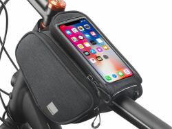 Univerzális kerékpárra szerelhető, por- és cseppálló telefontartó táska vízálló zárral - Sahoo 12