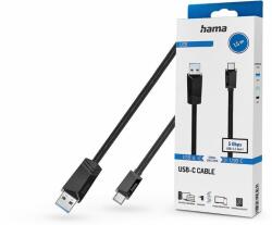 Hama USB-A - Type-C adat- és töltőkábel 1, 5 m-es vezetékkel - HAMA USB-A - USB-CCable - fekete - akcioswebaruhaz