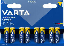 VARTA Elem, AA ceruza, 8 db, VARTA "Longlife Power" (VEHEAA8) (VEHEAA8)