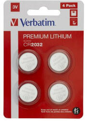 Verbatim Gombelem, CR2032, 4 db, VERBATIM "Premium" (VECR20324) (VECR20324)