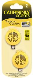California Scents Autóillatosító, mini diffúzer, 2*3 ml, CALIFORNIA SCENTS Tropical Colada (AICSM17)