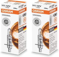 OSRAM Pachet 2 bec halogen H1 55 W Original, Osram (64150-2)