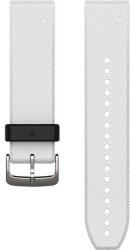 Garmin QuickFit óraszíj, 22 mm - fehér szilikon, ezüst csat (Fenix 5) (010-12500-01)