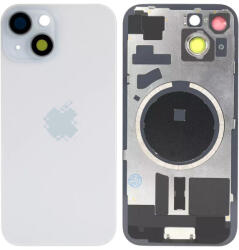 Apple iPhone 15 - Hátsó üveg + Kamera lencse + Fémlemez + Magsafe mágnes (Blue), Blue