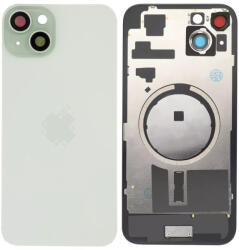 Apple iPhone 15 Plus - Hátsó üveg + Kamera lencse + Fémlemez + Magsafe mágnes (Green), Green