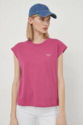 Pepe Jeans pamut póló női, rózsaszín - rózsaszín S - answear - 11 990 Ft