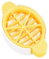 Többfunkciós tojásvágó, műanyag, sárga-fehér, 6, 1 x 10, 5 cm (5995206013280)