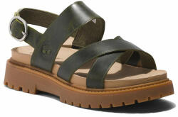 Timberland Szandál Timberland Clairemont Way Cross Strap Sandal TB0A2KZ5EEQ1 Dark Green Full Grain 38 Női