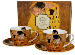 Duo Gift Porceláncsésze+alj 300ml, 2 személyes, dobozban, Klimt: The Kiss