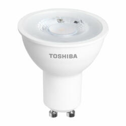 Toshiba GU10 LED izzó 5W = 50W 345lm 6500K hideg spotlámpa TOSHIBA szabályozható (TOSLIG1135)