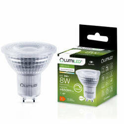 Lumileds GU10 LED izzó 8W = 80W 650lm 4000K Semleges Reflektor 36°-ban szabályozható Lumiled (LUMLEDF1128) - luxcenter