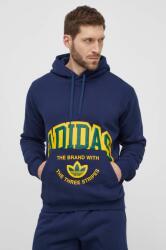 Adidas felső sötétkék, férfi, nyomott mintás, kapucnis, IS0235 - sötétkék M