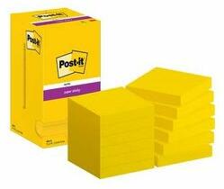 3M Set 12 post it 90 file 76x76mm galben Super Stick (3M654-S12)