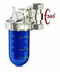 WTS Filtru anticalcar dozator polifosfati flexi 360 cu robinet de by-pass (WTS07DP04FL015G)