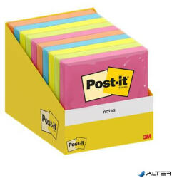 3M Öntapadó jegyzettömb, 76x76 mm, 100 lap, 3M POSTIT, vegyes szín (7100317840) - alter
