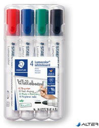 STAEDTLER Táblamarker készlet, 2 mm, kúpos, STAEDTLER 'Lumocolor® 351', 4 különböző szín (351 WP4)