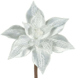  Dombornyomott karácsonyi virág Ezüst 20 cm