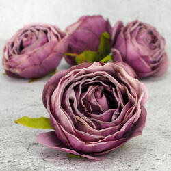  Százlevelű rózsa fej - vintage mályva 4db/csomag - kosarbolt