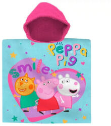 Kids Licensing Peppa malac poncsó smile 60x120cm (EWA09058PP)