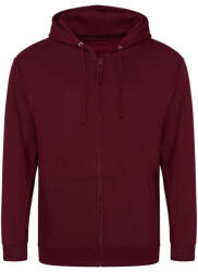 Just Hoods cipzáros kapucnis férfi pulóver AWJH050, Burgundy-2XL (awjh050bu-2xl)