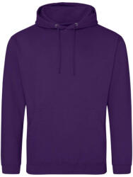 Just Hoods Uniszex laza szabású kapucnis pulóver AWJH001, Purple-L (awjh001pu-l)