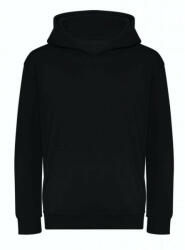 Just Hoods Gyerek organikus kapucnis pulóver AWJH201J, Deep Black-L (awjh201jdbl-l)