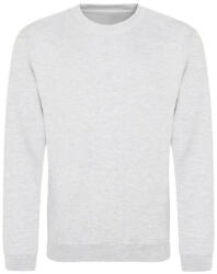 Just Hoods Uniszex hagyományos szabású kereknyakú pulóver AWJH030, Ash-L (awjh030as-l)