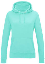 Just Hoods Női kapucnis pulóver bolyhozott belsővel AWJH001F, Peppermint-XL (awjh001fpp-xl)