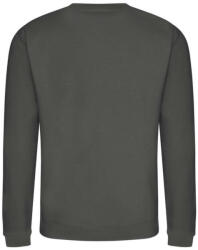Just Hoods Uniszex hagyományos szabású kereknyakú pulóver AWJH030, Steel Grey-S (awjh030stg-s)