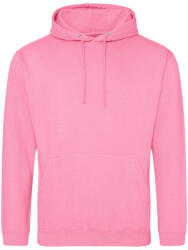 Just Hoods Uniszex laza szabású kapucnis pulóver AWJH001, Candyfloss Pink-XL (awjh001cfp-xl)