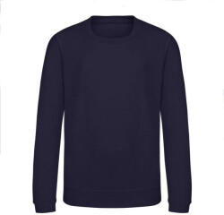 Just Hoods Környakas gyerek pulóver bolyhozott belsővel AWJH030J, Oxford Navy-7/8 (awjh030joxn-7-8)