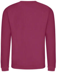 Just Hoods Uniszex hagyományos szabású kereknyakú pulóver AWJH030, Cranberry-L (awjh030cr-l)