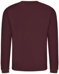 Just Hoods Uniszex hagyományos szabású kereknyakú pulóver AWJH030, Burgundy-L (awjh030bu-l)