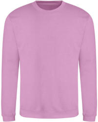 Just Hoods Uniszex hagyományos szabású kereknyakú pulóver AWJH030, Lavender-M (awjh030lav-m)